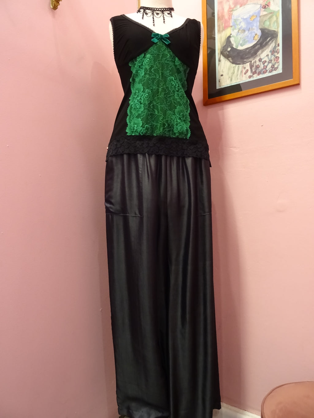 Silk pants