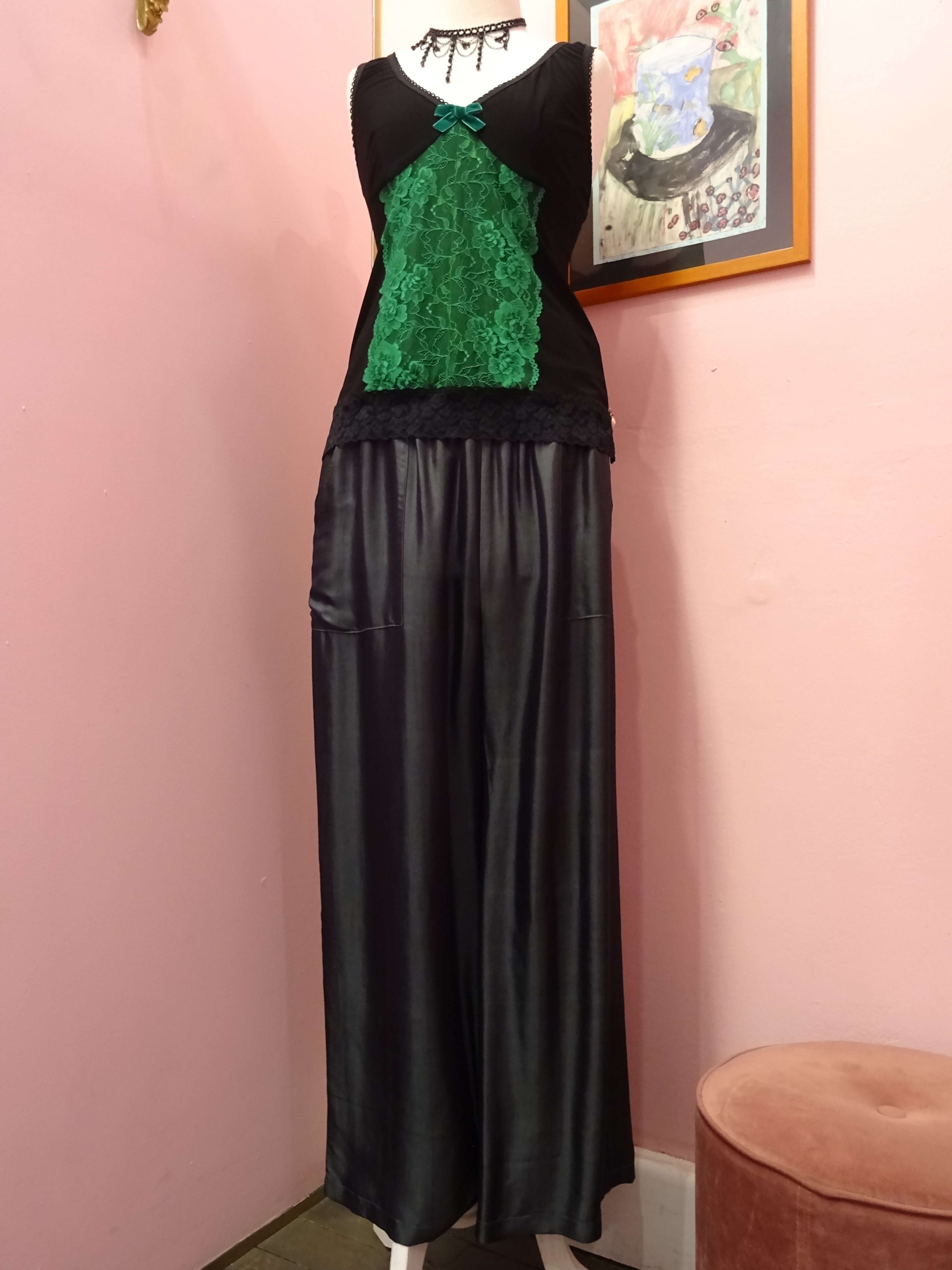 Silk pants