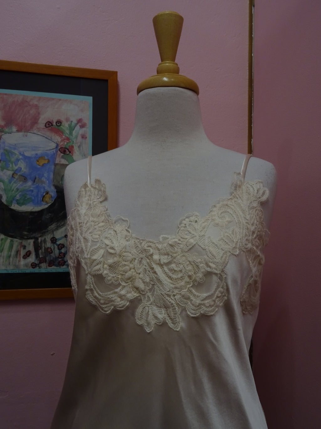 Ivory Lace Satin Camisole