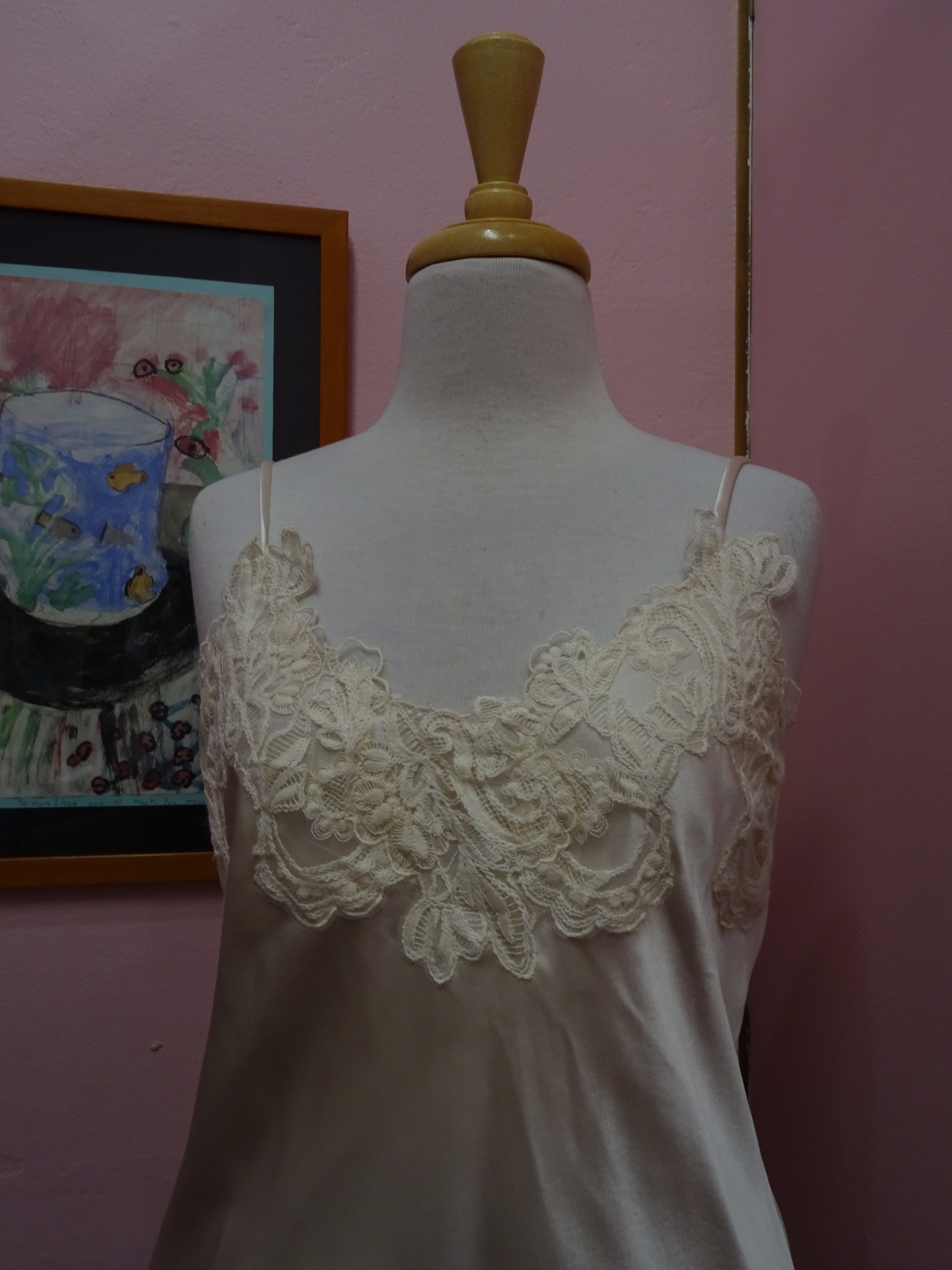 Ivory Lace Satin Camisole