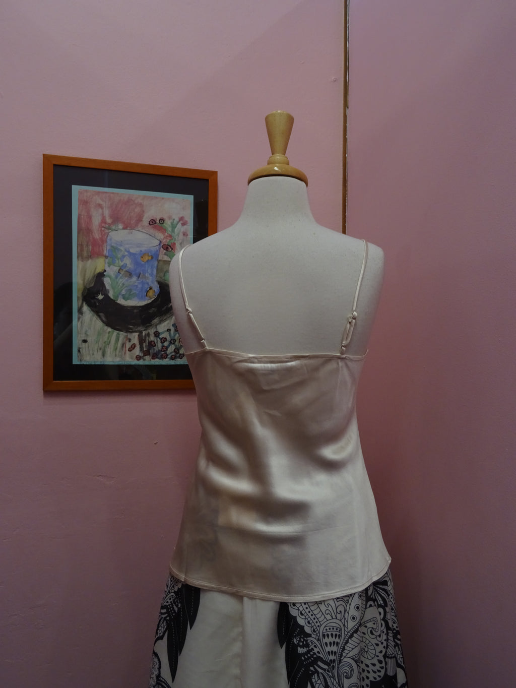 Ivory Lace Satin Camisole