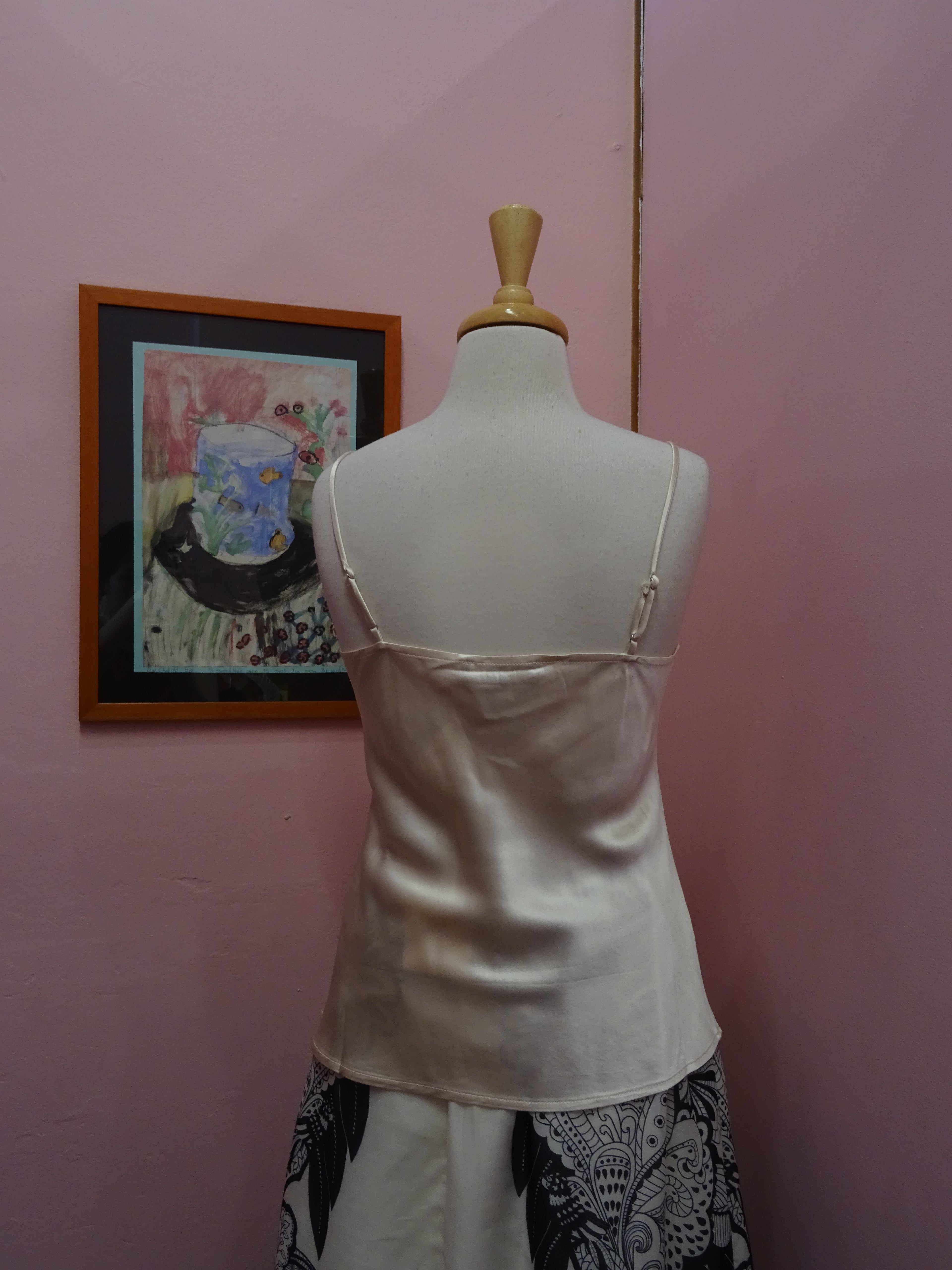 Ivory Lace Satin Camisole