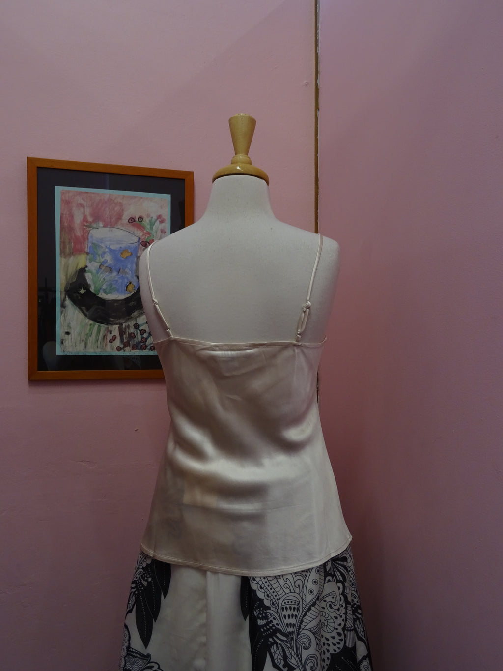 Ivory Lace Satin Camisole