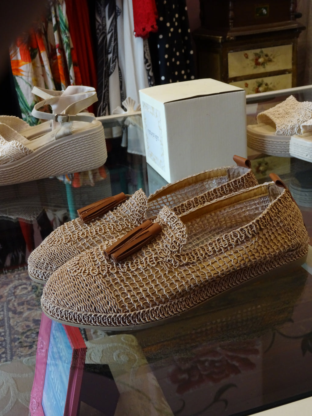 Hand-woven shoes made in Turkey