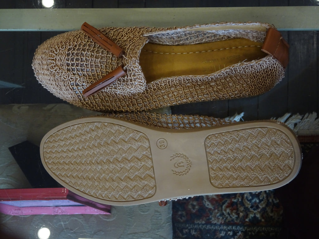 Hand-woven shoes made in Turkey