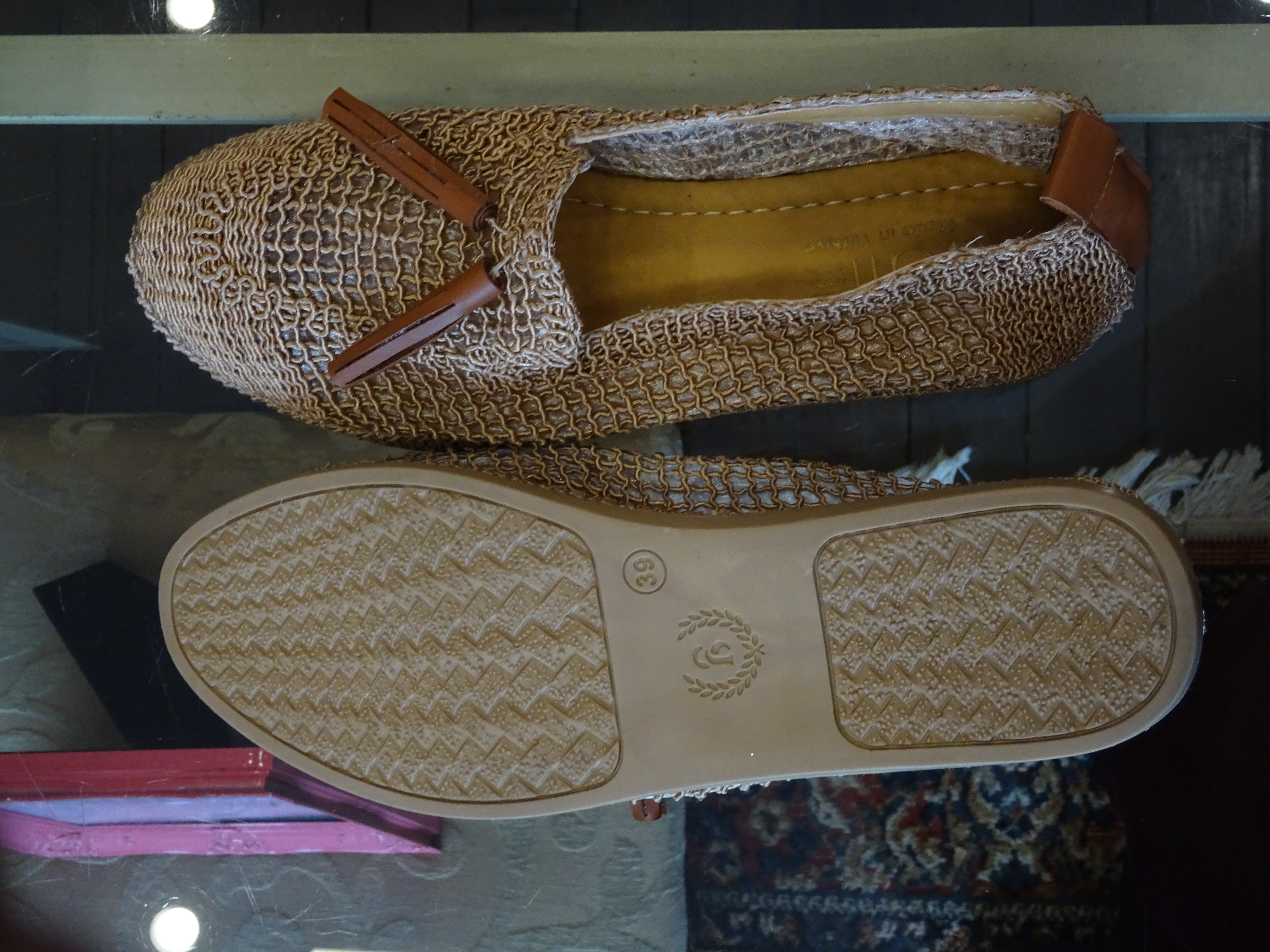 Hand-woven shoes made in Turkey