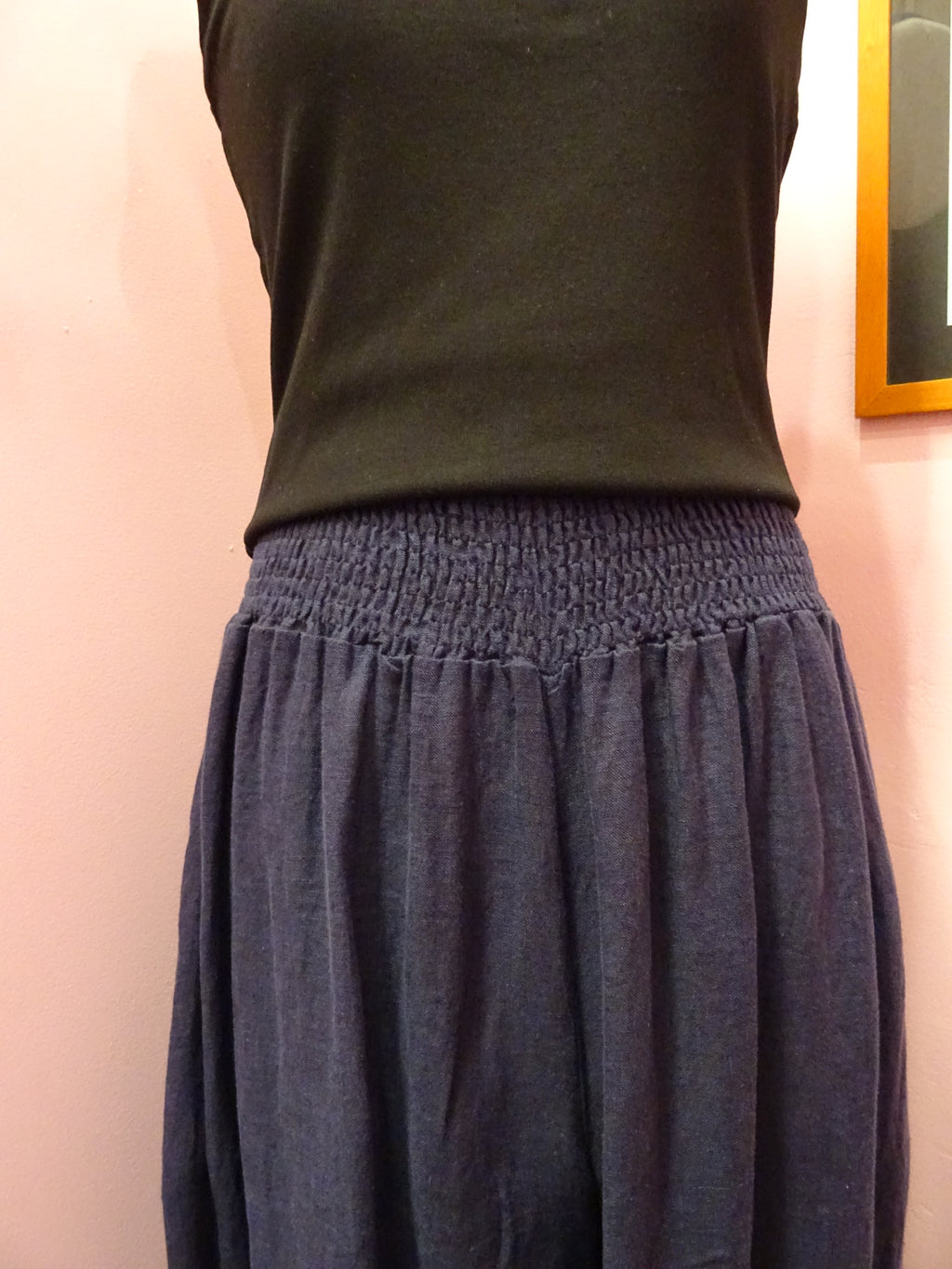 Stretch Wide-Leg Pants