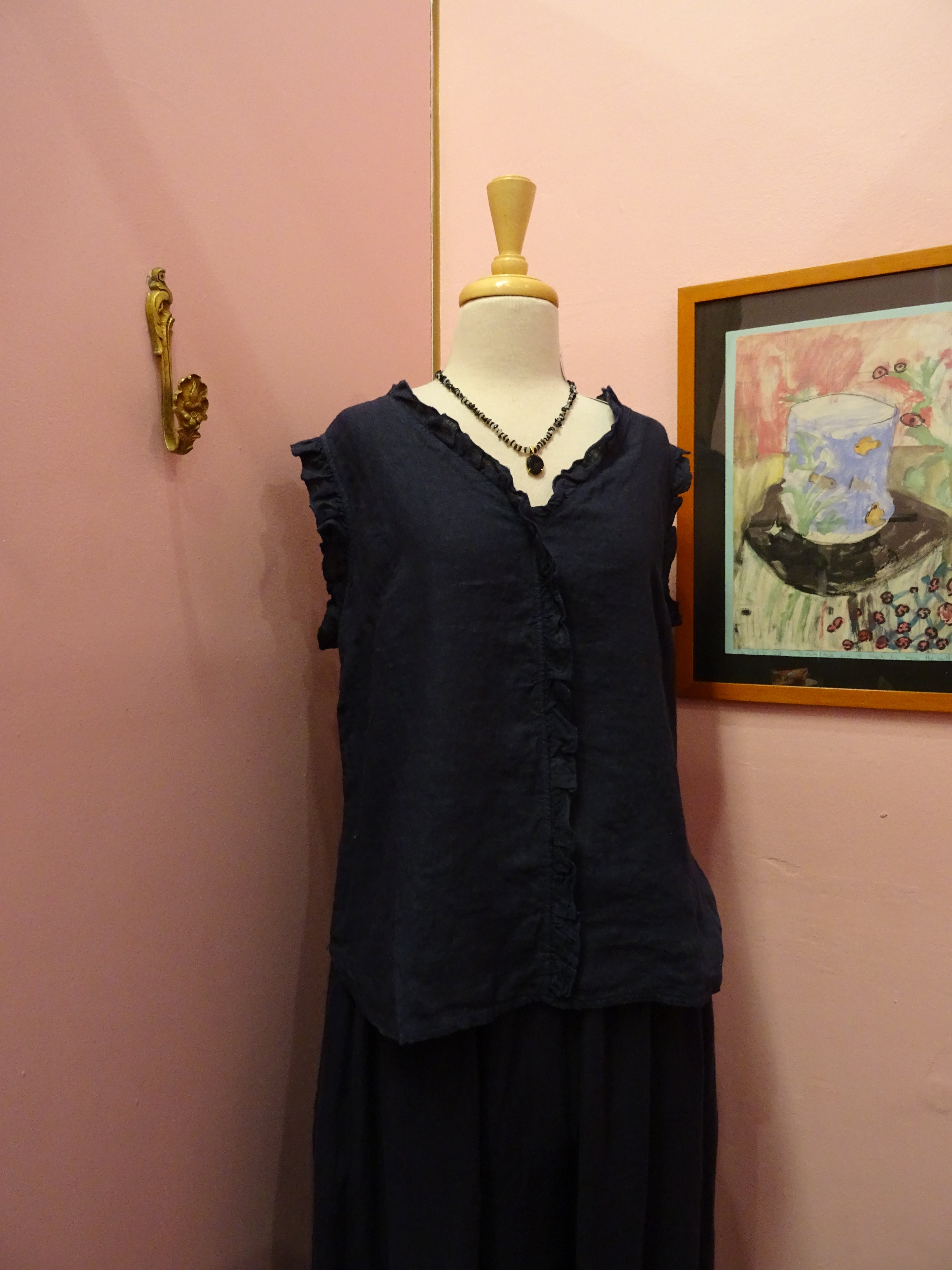 Sleeveless Linen Top