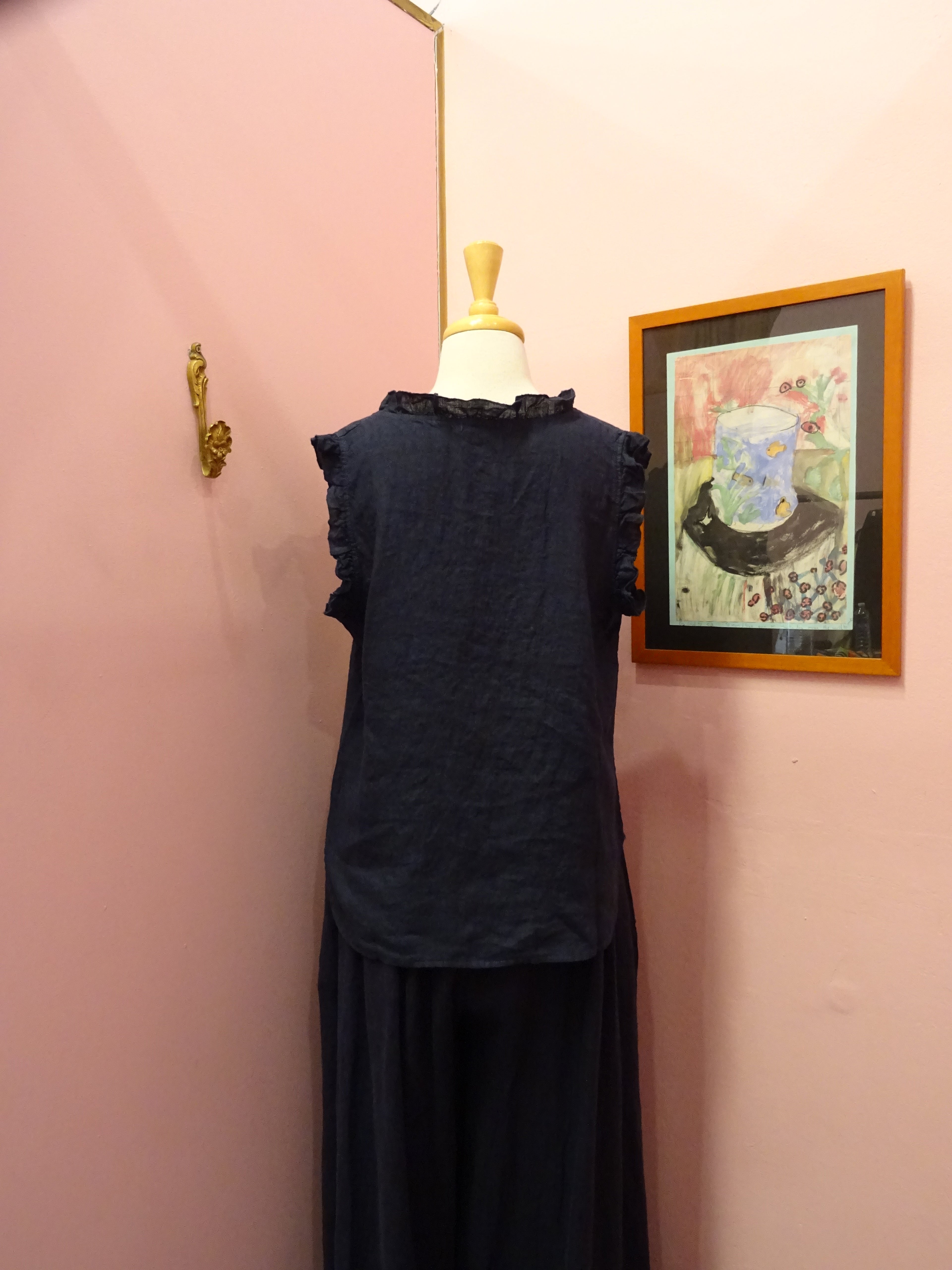 Sleeveless Linen Top