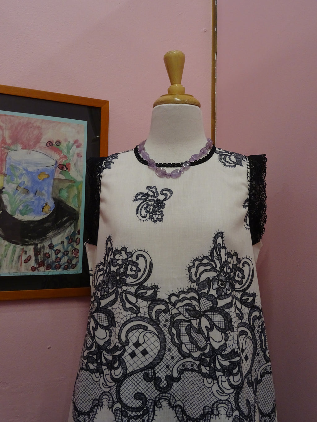 Lace-Trimmed Sleeveless Top