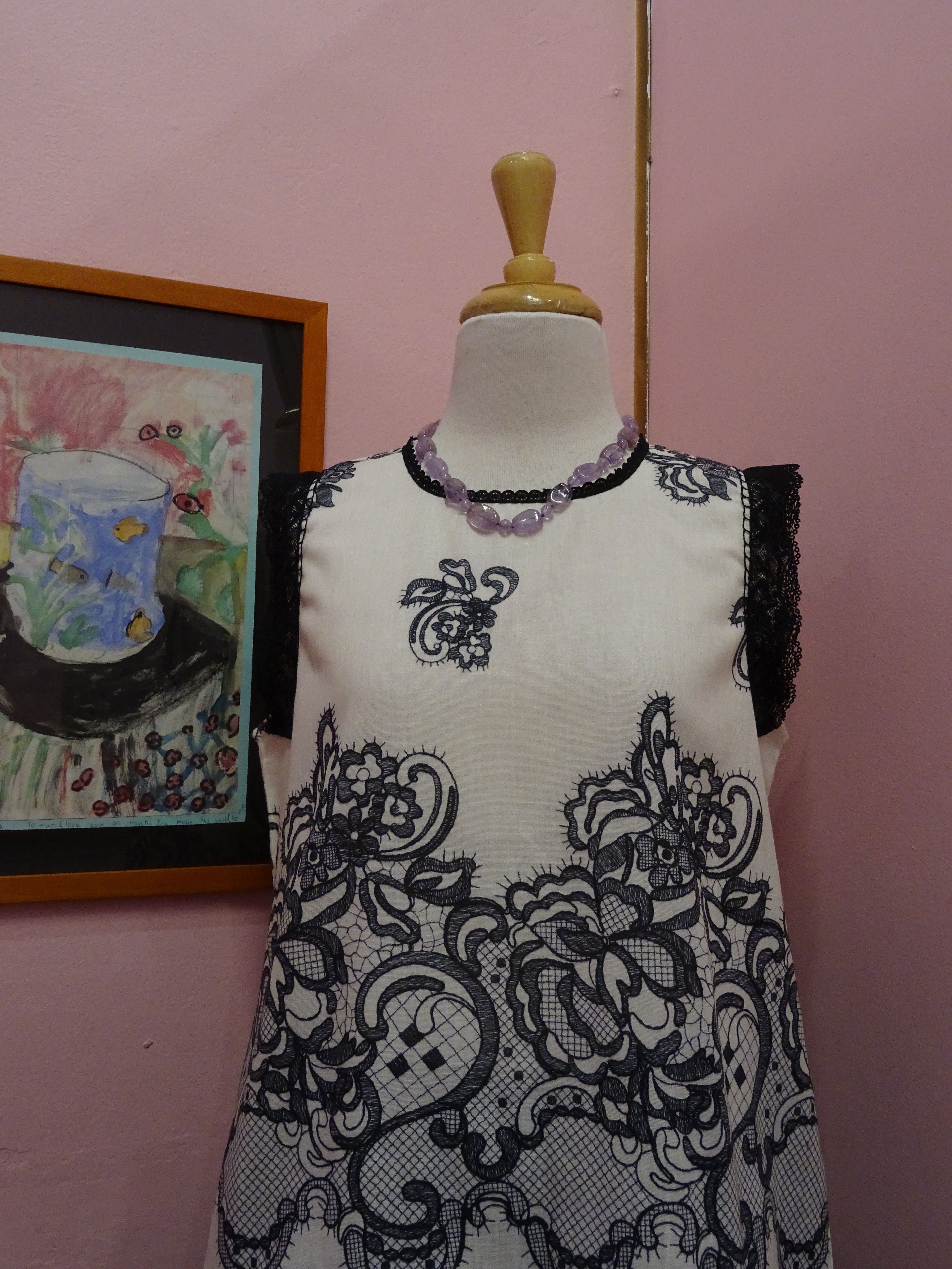 Lace-Trimmed Sleeveless Top